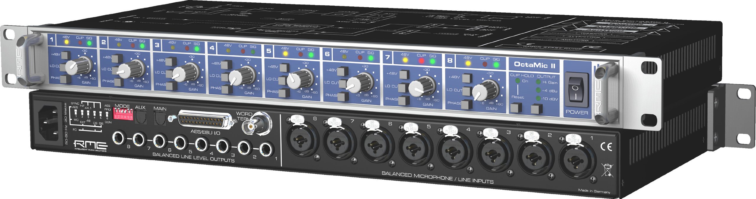 RME OctaMic Ⅱ　※難あり？ RME OctaMic II, 8 Channel Line in / Microphone Pre Amp : Amazon.in